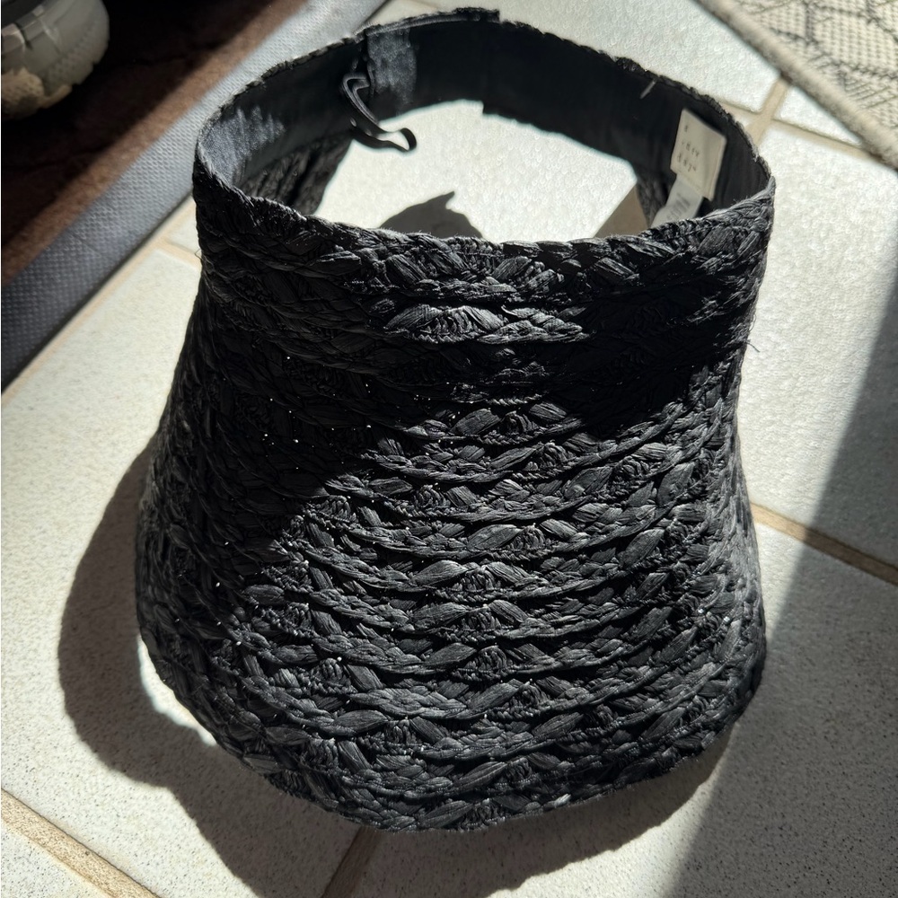 a new day Black Woven Visor